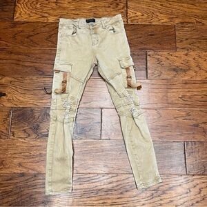Men's Tan Cargo Jeans